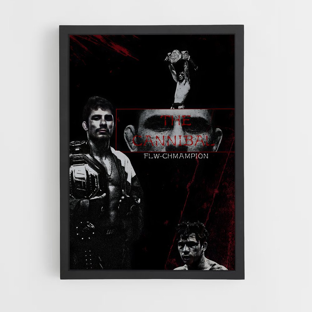 Poster pantoja détail – affiche MMA (vue 2)